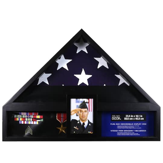 Deluxe Flag Case with Photo Display by Studio Décor®